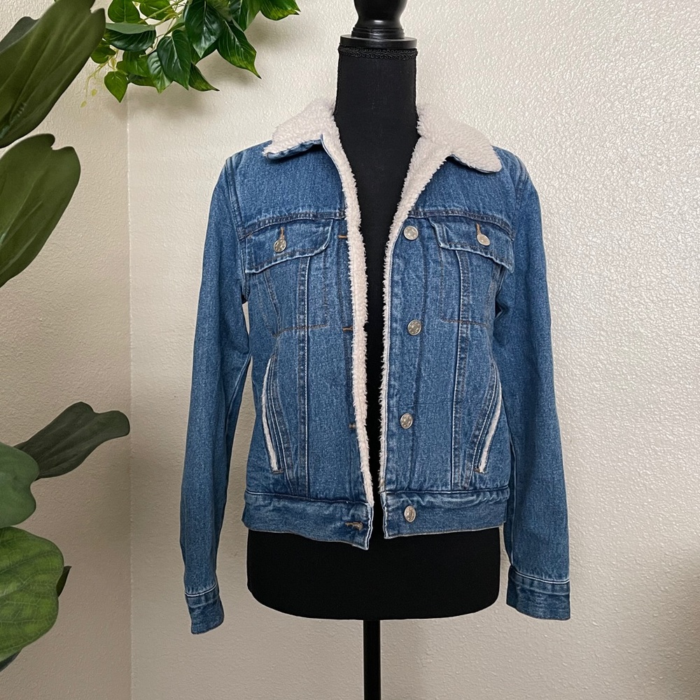 Faux Fur Denim Jacket